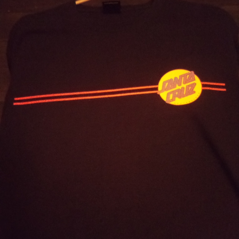 Santa Cruz T-Shirt Men's Graphic Skateboard Blk size L